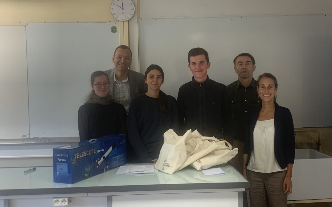 Remise des prix pour les lycéens lauréats des olympiades de géosciences